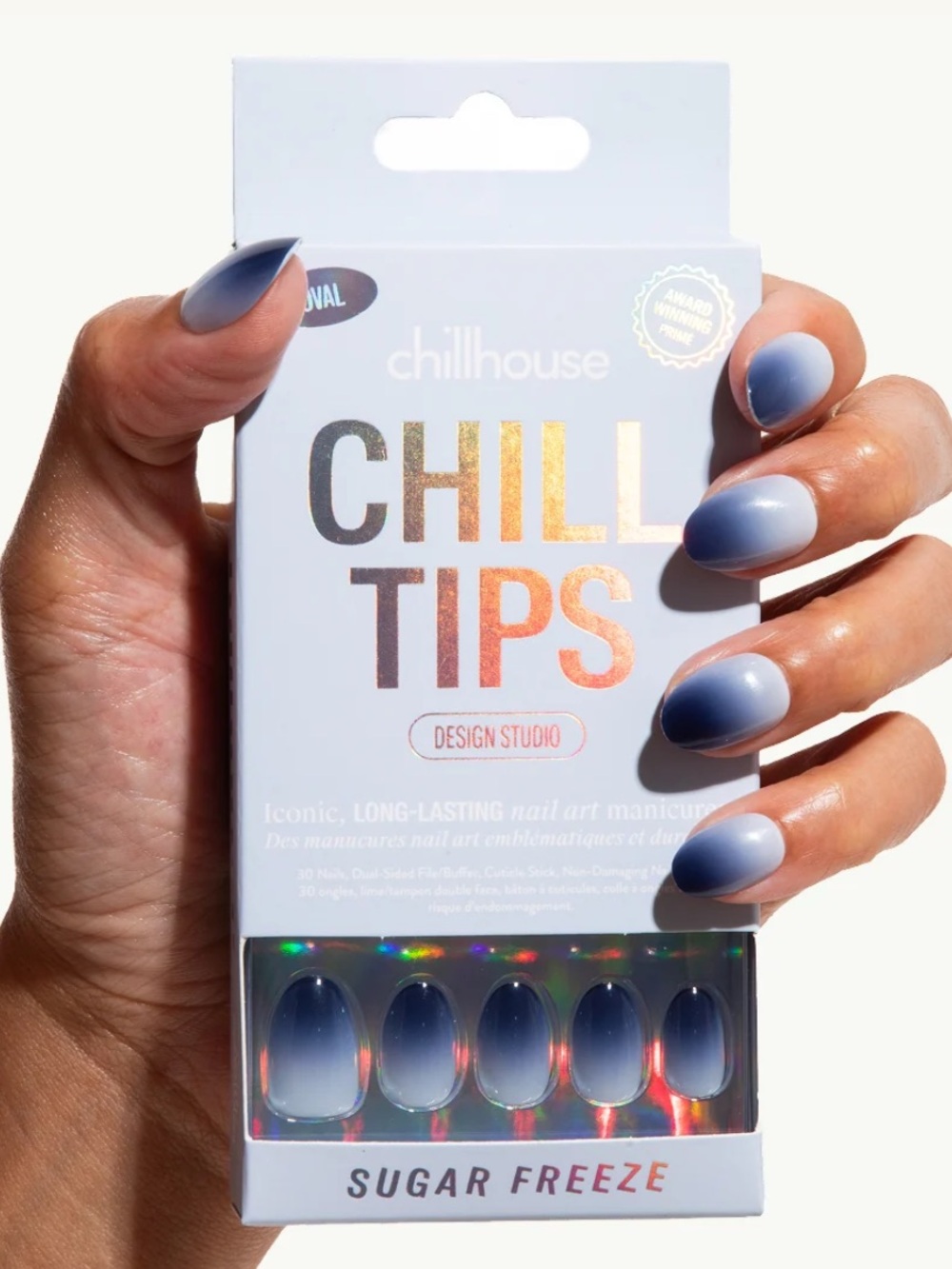 Chillhouse Chill Tips Press On Nails in Oval Sugar Freeze